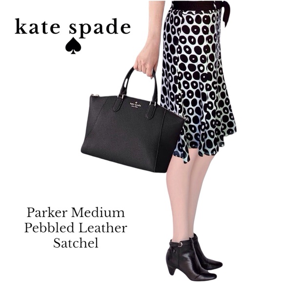 NEW! Kate Spade Parker medium pebbled satchel/crossbody bag - Picture 2 of 5